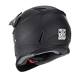 GLX GX623 Youth ATV/Dirt Bike Helmet Combo - Matte Black, Large - DOT