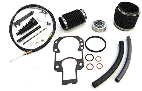 RPS Transom Rebuild Repair Service kit with Lower Shift Cable, Bellows, and Gimbal Bearing for Mercruiser Alpha One Gen 1, Replaces 30-803097T1