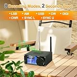 ATS-25MAX Decoder Si4732 SDR Radio Receiver,Portable 4.17 Version All Band Shortwave Radio,Adds CW RTty Decoding Function,WiFi Function,4000mAh Battery Bandpass Filter,FM LW (MW SW) and SSB