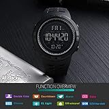 SKMEI Men's Digital Sports Watch 50m Waterproof LED Military Multifunction Smart Watch Stopwatch Countdown Auto Date Alarm