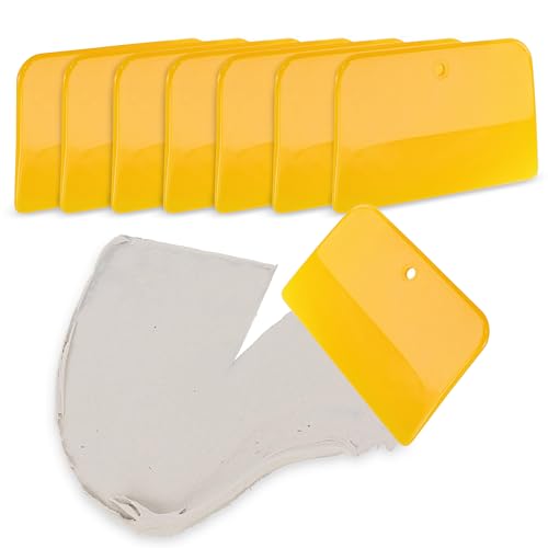ABN Car Body Filler Spreader 50pc Set - 4in Flexible Plastic Body Filler Applicator Set for Fillers, Putties, and Paint