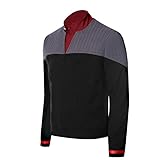 aiweran Star Picard Costume Men's Suit Jacket with Inner Shirt Nemesis Uniform Costume (Black, XL), X-Large