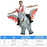 tasanor Dinosaur Costumes for Adults,Inflatable Costume Adult,Blow Up Ride Dragon Costume,Halloween Costumes for Men Women (72INCH)