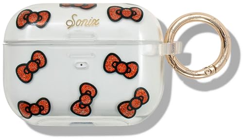 Sonix x Sanrio Case for AirPods Pro 2 & Pro 1 (1st/2nd Gen) - Hard Shell Cover with Keychain, Wireless Charging | Classic Hello Kitty