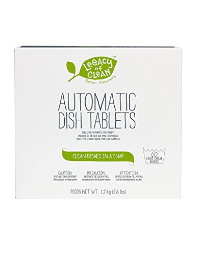 Legacy of Clean Dish Drops Dishwasher Tablets Detergent (60 Tablets)