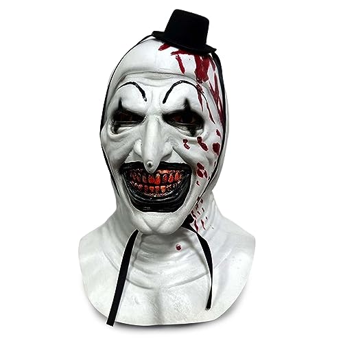 HcirjhieHorror Masks, joker mask，Halloween role-Playing, fun Horror Latex Masks, fun Horror Mask Toys, scary clown mask，Perfect for Halloween Disguise Parties