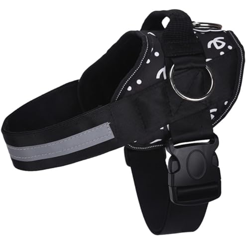 Joyride Basic Essential Dog Harness 1.0 - Small, Medium, Large Dogs, No-Pull Pet Vest with 3 Side Rings for Leash Placement, Adjustable for Training (Best Friend Society, M)