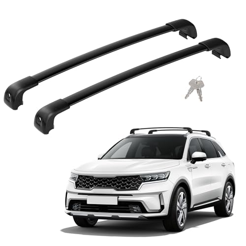 FLYCLE 220Lbs Roof Rack Cross Bars Compatible with Kia Sorento & Sorento Hybird 2021-2025 with Lock, Crossbars Cargo Racks Rooftop Luggage Canoe Kayak Camping Gear Bike Carrier Rack