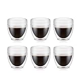 Bodum 8oz Pavina Outdoor Double-Wall Plastic Tumbler, BPA-Free, Set of 6, Clear