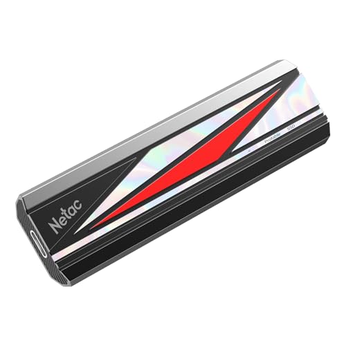 Netac 2TB Extreme Portable SSD External Solid State Drives Up to 2000MB/s Read 1700MB/s Write Speed, USB 3.2 Gen.2 Business Travel Essential Supports Win to Go, ZX20L