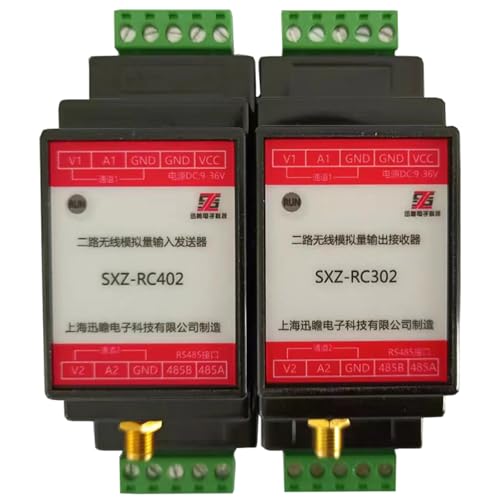 ​2-Channel 4-20mA or 0-10V Analog Transmitter and Receiver Pair Wireless Analog Signal Transceiver Device