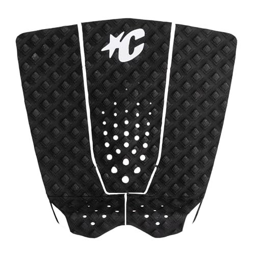 Creatures of Leisure Griffin Colapinto Signature Traction Pad – 3 Piece, 7mm Teardrop Wide Arch Bar, 3M Adhesive – Premium Surfing Gear – Black