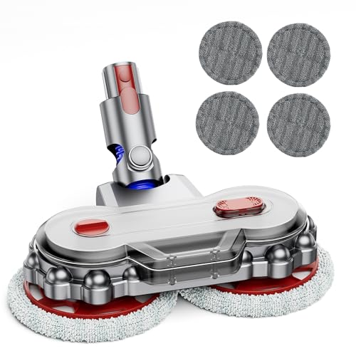Mop Head for Dyson V7/V8/V10/V11/V12/V15 Vacuum Cleaners, Electric Floor Mop with Removable Water Tank, Electric Floor Mop for Hardwood Floors, Wet Mop Head Attachment for Dyson Stick Vacuum