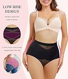 Nebility 2 Piece Tummy Control Shapewear Butt Lifting Underwear for Women Lower Belly Waist Trainer Seamless Faja Body Shaper (Black 2pk, X-Large)