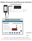 DIHOOL Electric Linear Actuator Controller 12V 24V eWeLink Smart Wireless WiFi Relay Switch, RS485 DC Motor Controllers (Current Limit, Rebound When Obstacles)