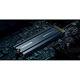 SAMSUNG 980 PRO SSD with Heatsink 2TB PCIe Gen 4 NVMe M.2 Internal Solid State Drive, Heat Control, Max Speed, PS5 Compatible (MZ-V8P2T0CW)