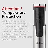 Liebe&Lecker Cordless Hand Blender, Immersion Blender Handheld USB Rechargeable 8 Variable Speeds with Whisk, Milk Frother Attachments, Portable Stick Blender for Milkshakes, Smoothies & Soups.