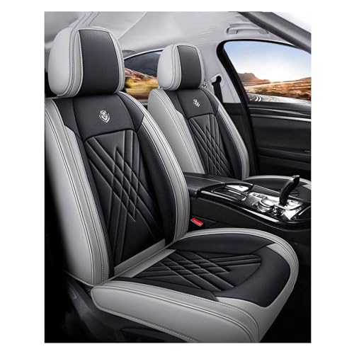 Car Seat Covers Full Set for Volvo C30 C70 S40 S60 S80 S90 V40 V50 V60 XC40 XC60 XC70 XC90, Leather Seat Covers,Leather Seat Covers Full Set,5 Seats Automotive Vehicle Cushion Waterproof(A)