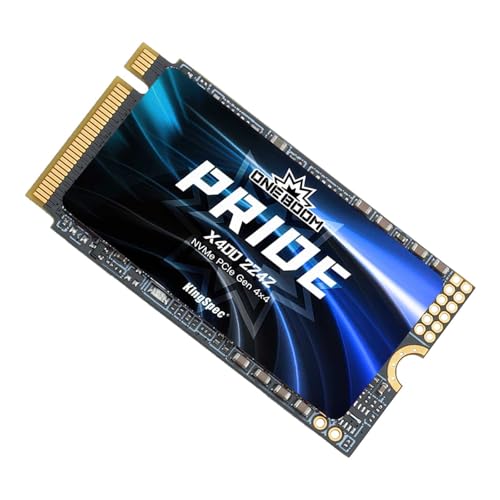 KingSpec OneBoom X400 Series 512GB M.2 NVMe Gen4 SSD 2242, 3D NAND TLC Internal SSD, Compatible with Gaming PC/Laptop
