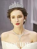 COCIDE Tiara and Crown for Women Crystal Queen Crown Rhinestone Tiara for Girl Bride Wedding Hair Accessories for Bridal Birthday Party Prom