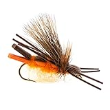 The Fly Fishing Place Trout Fly Assortment - Stonefly and Foam Salmonfly Dry Fishing Flies Collection 1 Dozen Flies