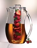 Prodyne Fruit Infusion Flavor Pitcher, Clear, 93 oz.