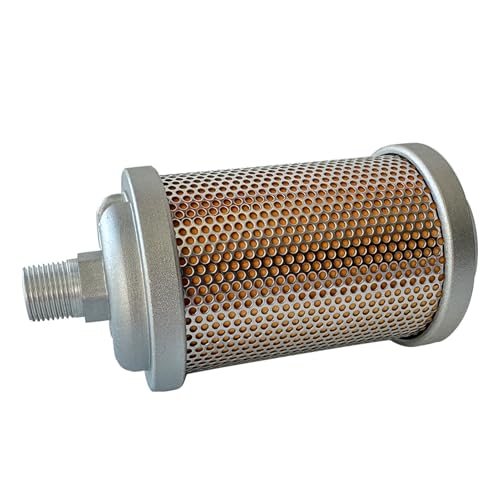 M07 Air Compressor Muffler 3/4" NPT Male, Air Exhaust Muffler Silencer for Compressor Dryer Compressed Air Equipment and Systems, Single Chamber 145 PSI, Muffler Replacement Part