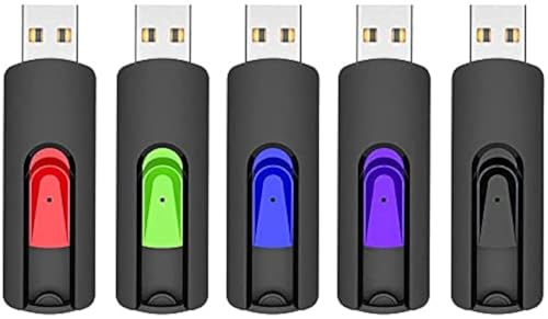 RAOYI 5 Pack 64GB USB Flash Drive, USB 2.0 Memory Stick Thumb Drives Jump Drive Pen Drive for PC Laptop Computer - 64G Multipack