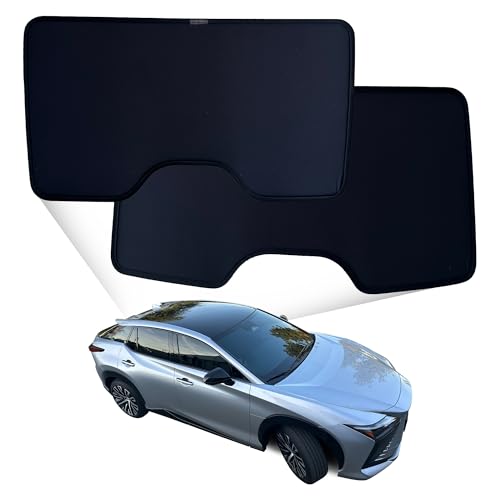 Good Life+Style Foldable Roof Shade Compatible with Lexus RZ300e - Waterproof 2-Layer Sunroof Cover - Glare, Heat, and UV-Blocking Sunshade, Black