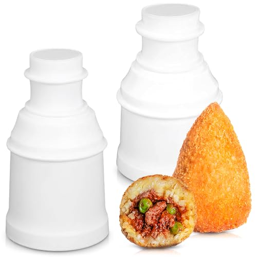 2Pcs 160 g / 5.65oz Round and Pointed Arancini Maker Molds - Large Rice Mold Meat Balls Japanese Kitchen Gadgets Meatball Maker Sushi Rice Ball Maker Tool - Cute Bento Accessories Rice Press Shaper