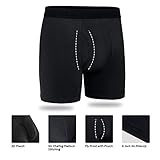 CONKEND Mens Boxer Briefs Cotton Underwear Pack 6”no Ride up Regular Stretch Elastic Wide Band Boxer Briefs Camo L