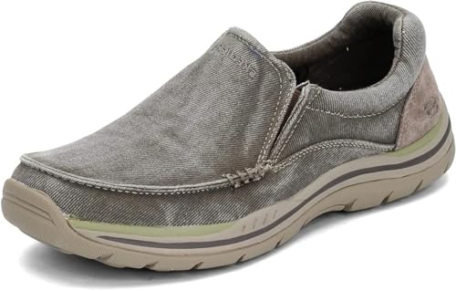 Skechers Men's Expected Avillo Relaxed-Fit Slip-On Loafer,Khaki,9.5 D US