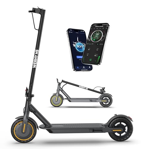 Electric Scooter, 12 Miles Long Range, 8.5" Tire, Powerful 350W Motor, Top Speed 16 MPH, Folding Escooter for Adults & Teens with Dual Braking