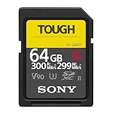 Sony 64GB UHS-II Tough G-Series SD Card 2-Pack Bundle with Aluminum Dual Slot Card Reader and Rugged Memory Storage Carrying Case (4 Items)