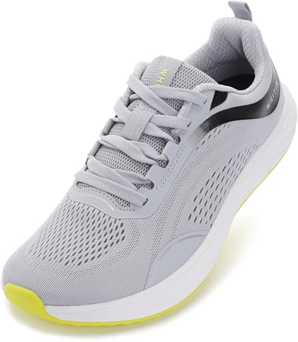 Mens Zero Drop Width Wide Toe Box Road Running Shoes Size 13 Lightweight Sports Walking Workout Width Tennis Athletic Outdoor Sneaker Light Grey 47