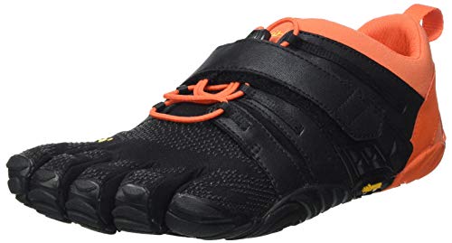 Vibram Men's V-Train 2.0 Sneaker, Black/Orange, 6 UK