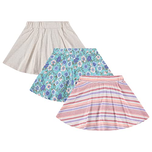 BTween 3 Pack Skorts for Girls Kids Scooter Skirts Skirt Layered Shorts Size 10-12