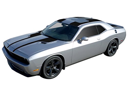 Phoenix Graphix 2008 2009 2010 2011 2012 2013 2014 Challenger Blacktop Style Edition Stripes fits Non-sunroof, 1 Color RED
