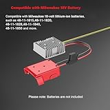 18V to 12V Step Down Converter Compatible with Milwaukee 18V Battery Power Wheel Battery Adapter DC 12V 20A 240W Buck Converter Regulator with 30A Fuse & Wire Terminal