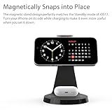 3 in 1 Charging Station for Apple Devices,Mag-Safe Charger Stand Fast Charging,Wireless Charger for iPhone 16/15/14/13/12 Series,& AirPods,& iWatch(USB-C Charger Included)