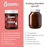 Soom Foods Dark Chocolate Sea Salt Tahini Spread 12oz (Pack of 2) | Silky Smooth Texture for Baking, Desserts, Hummus | Vegan, Nut-Free, Gluten-Free