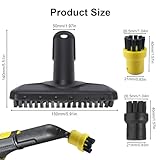 Eagles Pack of 12 Steam Mop Brush Head Replacement Dust Remove Steam Cleaning Brush Small Round Brushes Flat Brushes compatible with Karcher Sc1 Sc2 Sc3 Sc4 Sc5 Hand Steam Cleaner