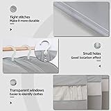 Dress Bags for Gowns Long, 65'' Long Dress Clear Garment Bag(Set of 4, 23.3'' X 65'')