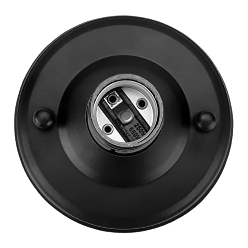 JTLB E26 / E27 Vintage Industrial Ceiling/Wall Light Base Holder Pendant Bulb Lamp Screw Socket (Black)