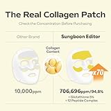 SUNGBOON EDITOR Deep Collagen Melting Patch 6pcs | Under Eye and Neck Anti- Wrinkle Patches with Real Collagen & Glutathione | Real Collagen Films for Anti Aging | Korean Skin Care