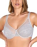 HSIA Minimizer Bras for Women Full Coverage Underwire Bras Plus Size Lifting Lace Bra for Heavy Breast