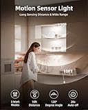 EZVALO 62LED Under Cabinet Lighting with Charging Station 6 Pack, 2000mAh Rechargeable Battery Operated Motion Sensor Light, 3 Color Temps, Dimmable Wireless Closet Lights w/Remote for Kitchen, Pantry