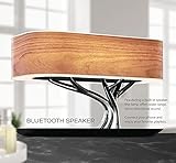 MODIRNATION Bonsai Modern LED Bedside Smart Table Lamp with Built-in TWS Bluetooth Speaker and Qi Wireless Charger for Home and Office, Stepless Dimming with Sleep Mode (Tree of Light)