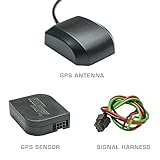 GlowShift GPS Speedometer Sensor Adapter Kit for Speedometer Gauges - Antenna Installs to Roof or on Trunk