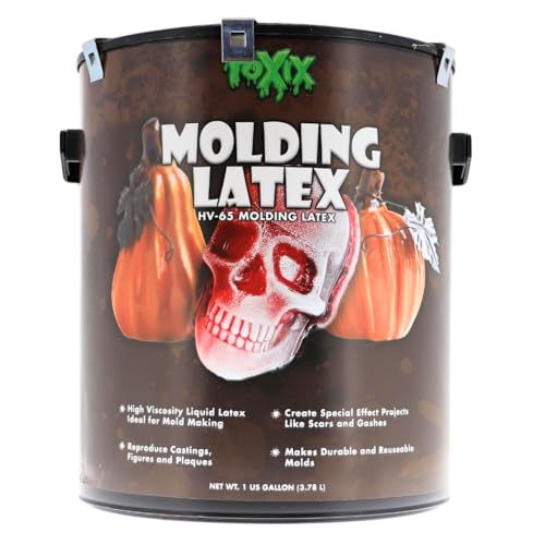 HV65 Molding Latex 1 Gallon - Mold Making Rubber for Adults and Kids, Sculpture Molding Maker, Ideal for Parties, Theater, Cosplays, Carnivals, Flexible